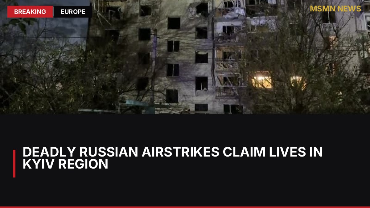Deadly Russian Airstrikes Claim Lives in Kyiv Region: MSMN News — image from RTE News