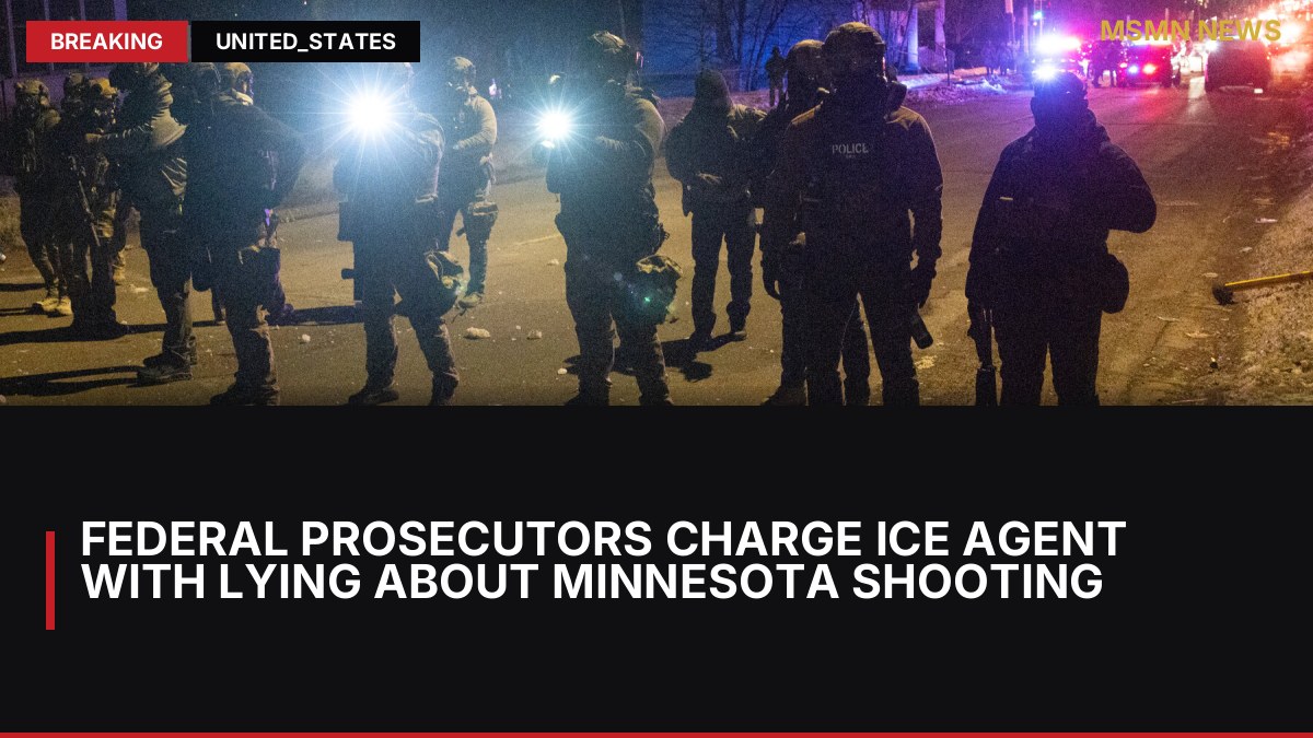 Federal Prosecutors Charge ICE Agent With Lying About Minnesota Shooting: MSMN News — image from NYT US