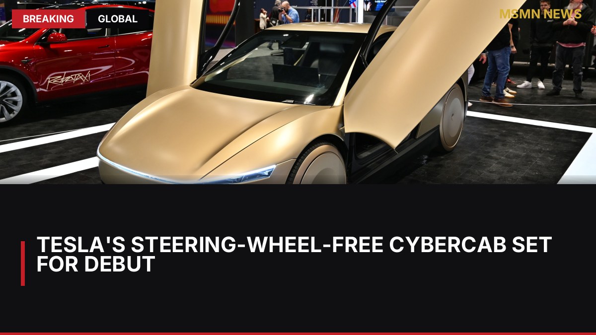 Tesla's Steering-Wheel-Free Cybercab Set for Debut: MSMN News — image from Wired