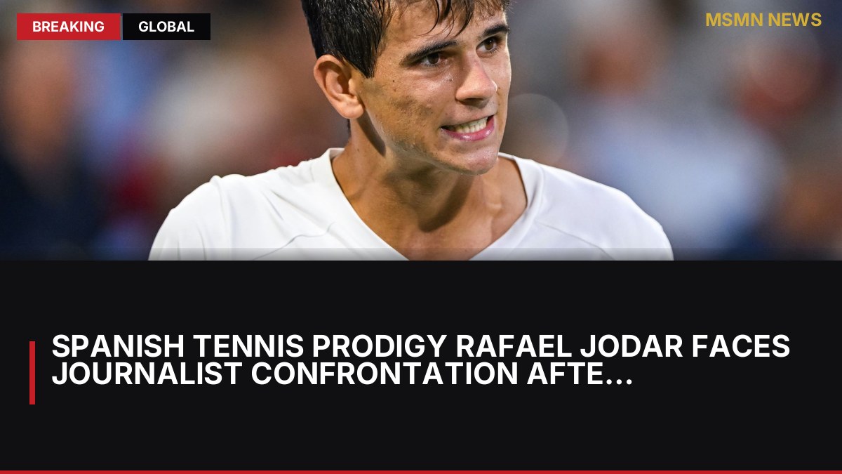 Spanish Tennis Prodigy Rafael Jodar Faces Journalist Confrontation After US Open Upset: MSMN News — image from Sky Sports