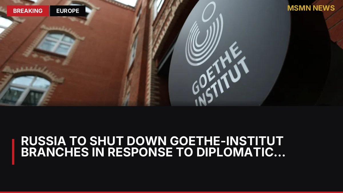 Russia to Shut Down Goethe-Institut Branches in Response to Diplomatic Tensions: MSMN News — image from Straits Times World