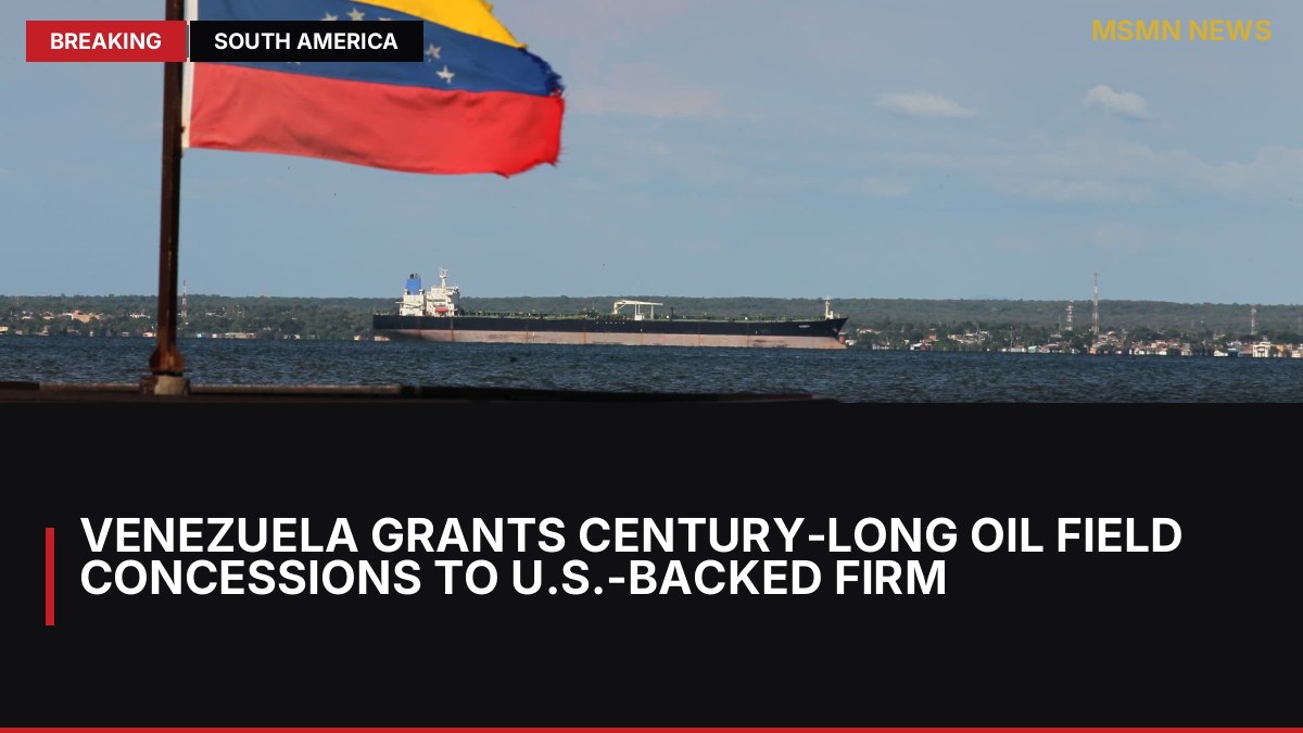 Venezuela Grants Century-Long Oil Field Concessions to U.S.-Backed Firm: MSMN News — image from CNBC Top News