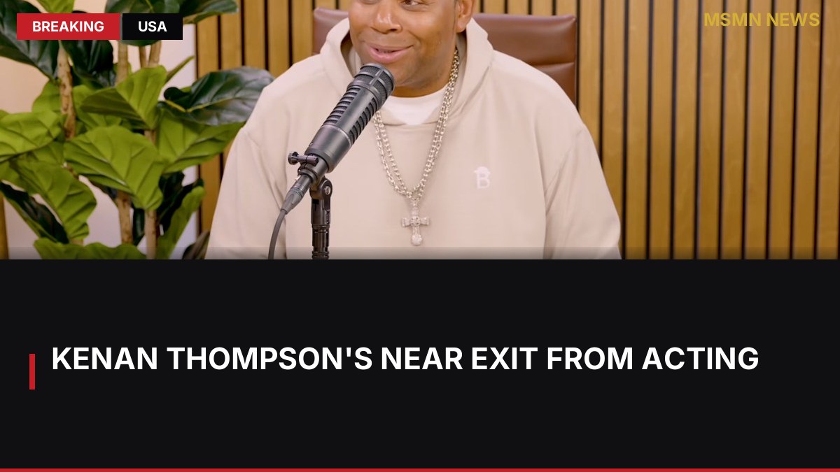 Kenan Thompson's Near Exit from Acting: MSMN News — image from ComingSoon