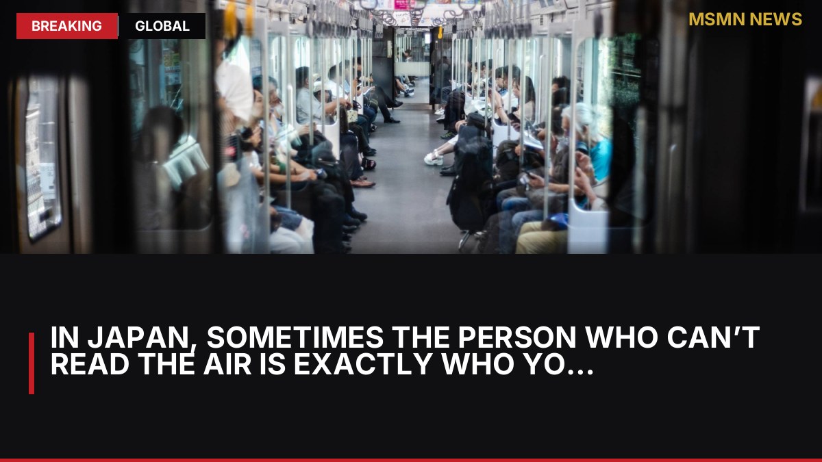 In Japan, sometimes the person who can’t read the air is exactly who you need: MSMN News — image from Japan Times