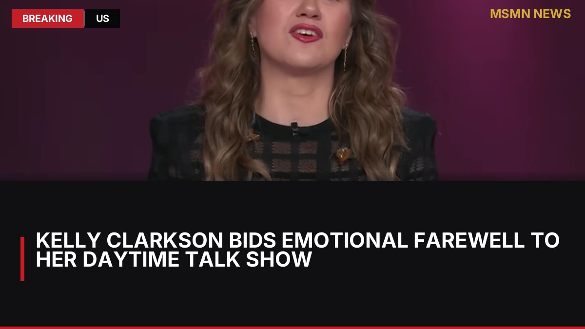 Kelly Clarkson Bids Emotional Farewell to Her Daytime Talk Show: MSMN News — image from ComingSoon