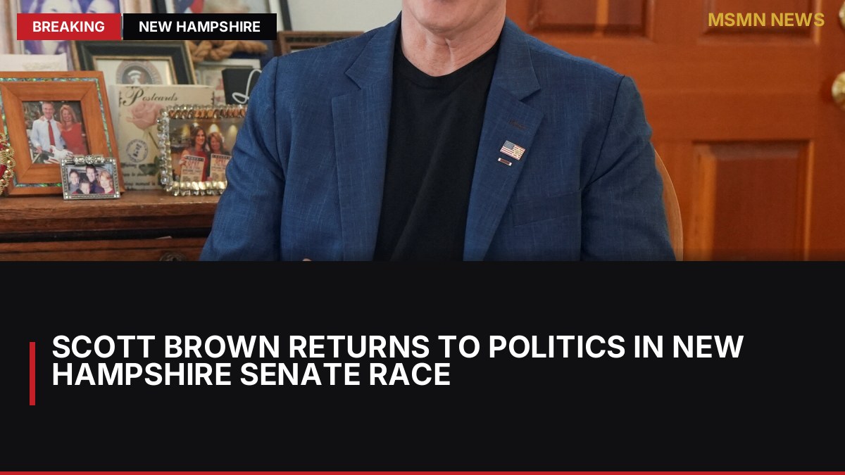 Scott Brown Returns to Politics in New Hampshire Senate Race: MSMN News — image from NYT US
