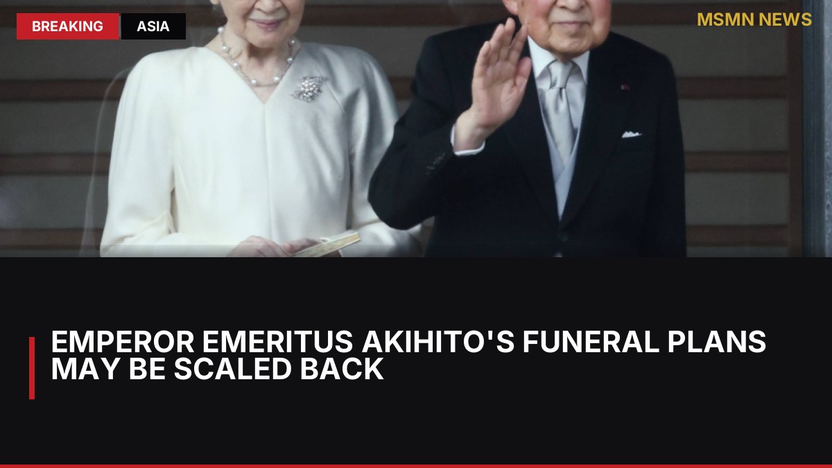 Emperor Emeritus Akihito's Funeral Plans May Be Scaled Back: MSMN News — image from Japan Times