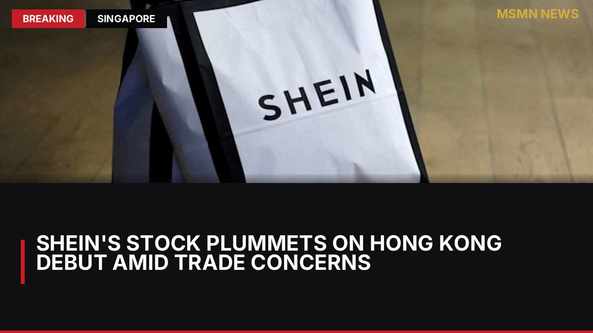 Shein's Stock Plummets on Hong Kong Debut Amid Trade Concerns: MSMN News — image from Channel News Asia