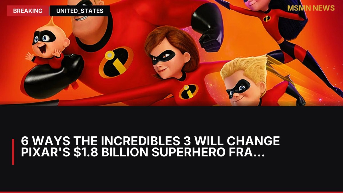 6 Ways The Incredibles 3 Will Change Pixar's $1.8 Billion Superhero Franchise: MSMN News — image from ScreenRant